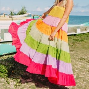 Sundress Betty Long Mix Color Dress XS/S